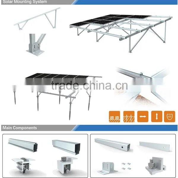 1kw Rooftop Installation Alluminum Solar Racking Solar Panel Mounting photo-4