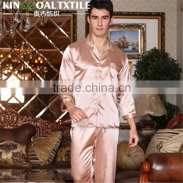 Wholesale Luxury Sexy 100% Silk Long Satin Sleepwear photo-2