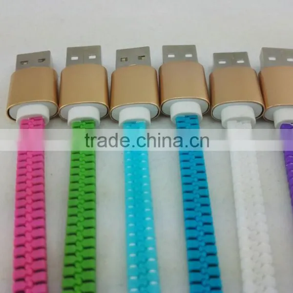 Zipper Usb Data Cable Colorful Usb Cable With Cable Bag for Factory Wholesale photo-2