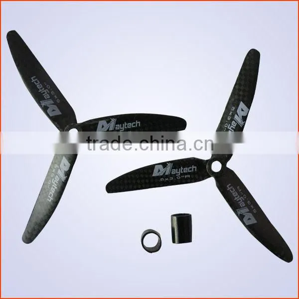 Maytech 5inch 3-blade Carbon rc Props With 4mm Adapter photo-5