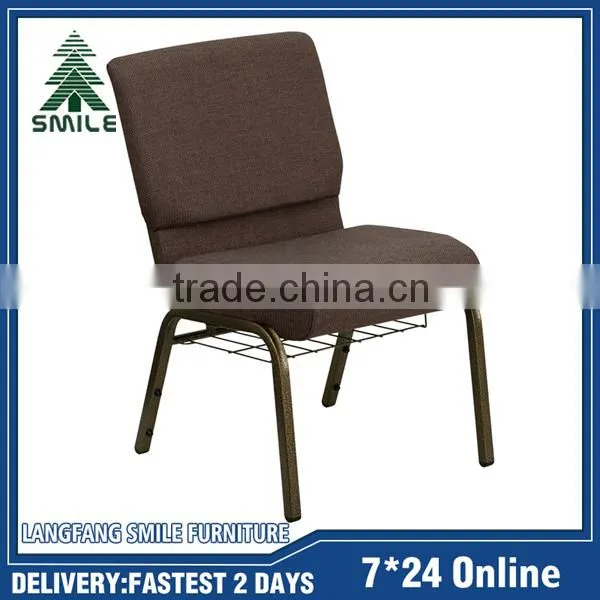 Stackable Sanctuary seating Worship Chairs with bookrack