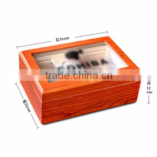 Unique Design Unifinished Wooden Cigar Box With Mirror photo-3