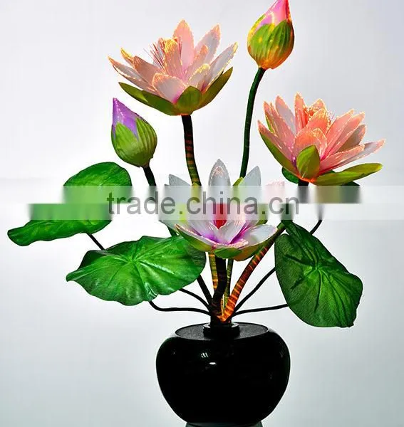 Whole Sale LED Fiber Optic Rose Flowers in Red Color /LED Fiber Optic Flower Light in Different Style for Good Sale photo-2