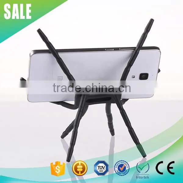 New Universal Black Spider Funny Cell Phone Holder for Desk