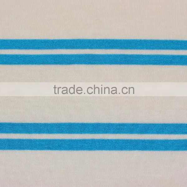 Factory Custom Newest High Quality Stripe Cloth Material Fabric t Shirt Farbic photo-2