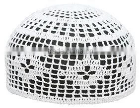 White Muslim Prayer Knitted Caps photo-4