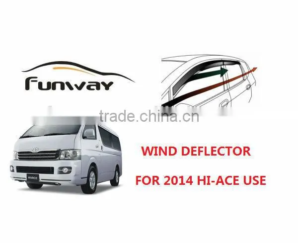 2014 TOYOTA HI-ACE Window Door Visor Wind Deflector Weather Deflector Truck Wind Deflector