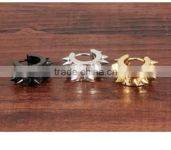 2016 Fashion 316 L Latest Gold Earing Design photo-3