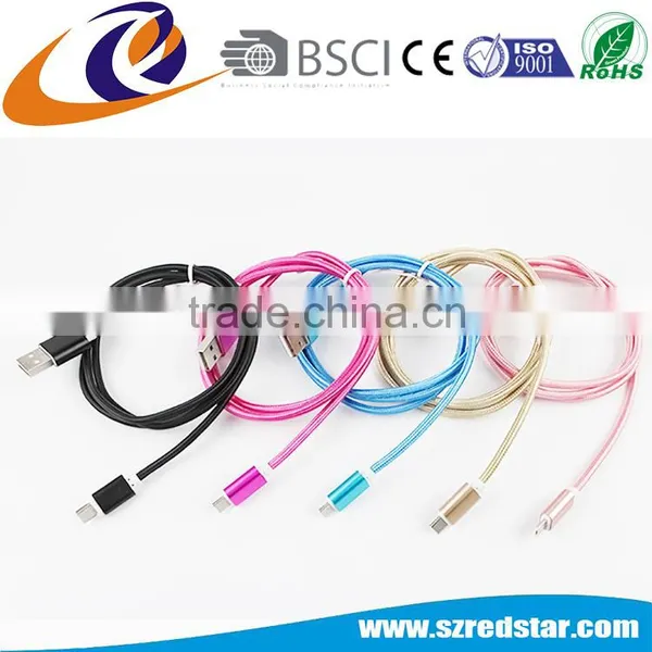 High Quality Fast Charging Double Sided Usb Cable 8pin+5 Pin for Android and Ios Mobile photo-2