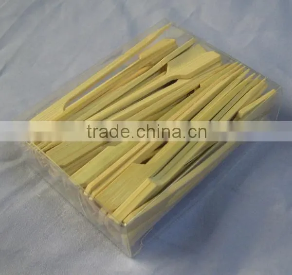 Safe Fruit Pick Roating 40cm Wooden Bbq Bamboo Skewer photo-3