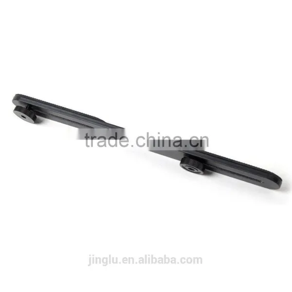 Dual Flash Bracket Holder for 1/4" Screw Tripod Light Stand For DSLR Camera photo-6