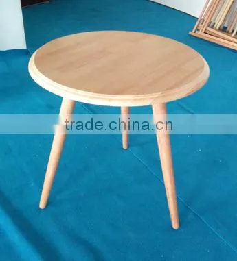 Rubber Wood Coffee Table End Table, Scandinavian Type Furniture Simple Design photo-4
