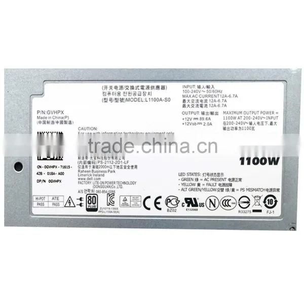 0GVHPX CN-0GVHPX PSU For Dell 1100W Power Supply 80 Plus Hot Plug for PE R910 R820 photo-6