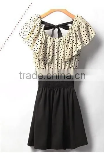 Hot Sale 2015 New Loose a One-piece Dress Elegant Fashion Lady Casual Dress Spring Party Woman Stylish Dress Women's Clothing