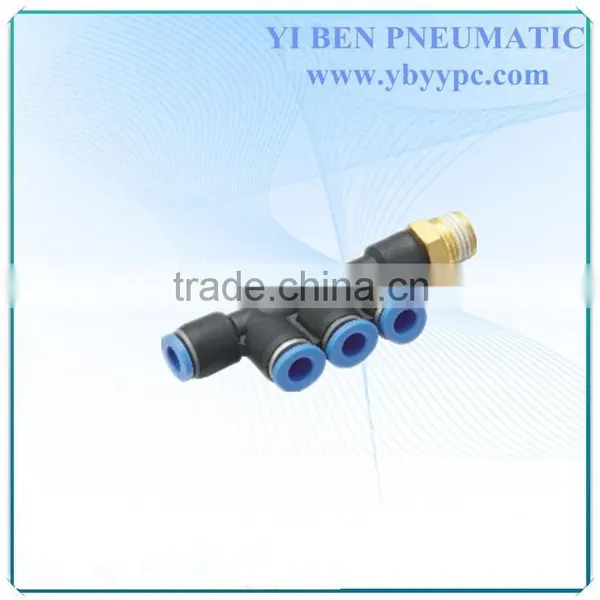 PKD Male Union Pneumatic Connector Plastich Push in Fittings Air Fittings