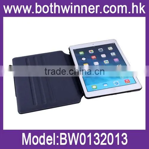 Oblique Fabric Rotating Shape Gear Leather Case for IPad Air photo-2