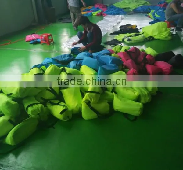 portable environmental sofa bed inflatable sleeping laybag seat type bean bag
