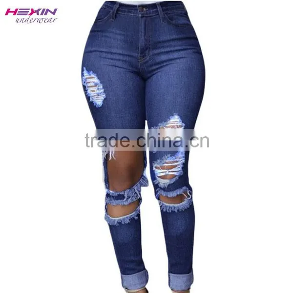 Hot European Style Knee Mens Jeans Ripped Jeans photo-3