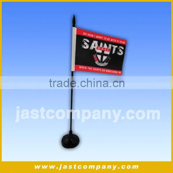 Cheapest Prompt Goods of Football Team Table Flag With Music photo-2