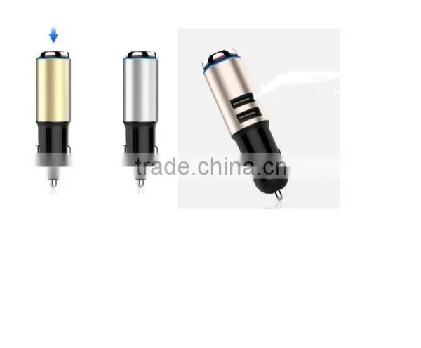 New Arrival V4.1 Bluetooth Earphone Earbuds Phone Electric Mini Car Battery Mobile Charger Dual Usb Port 12V Car Charger photo-3