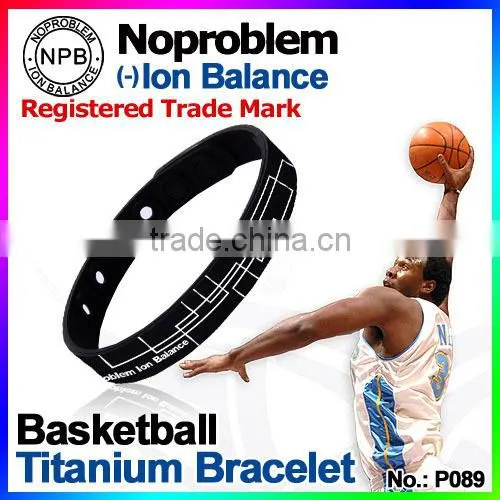 Noproblem P089 FDA Germanium Balance Friendly Silicone Energy Power Health Bracelet Fashion