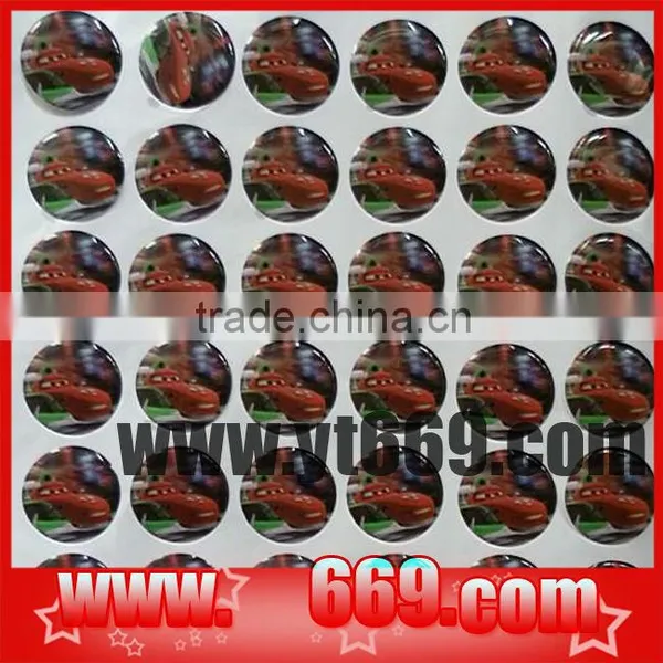 Eco-friendly 3d Epoxy Dome Stickers