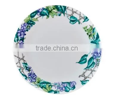 8'' Plate With Leguminosae Rim/ Blank Ceramic Plate/ Nice Printable Plate/ Plate for Sublimation/ Good Decorated Plate
