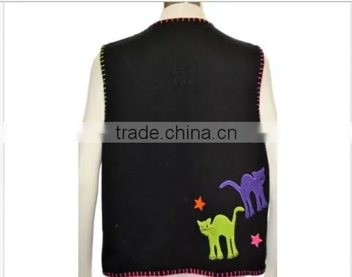 Sweater Vest for Old Women,women Button Sweater Vest Wholesale in 2015 photo-2