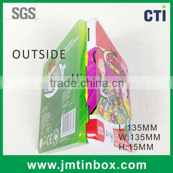 Square Magnetic Game of Chess Hinge Tin Box photo-4