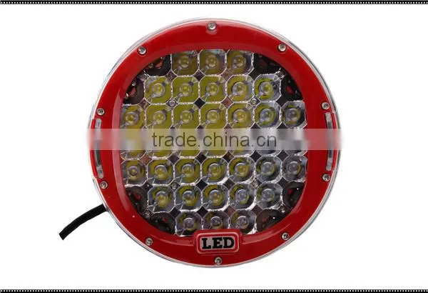 HOT!!! RED 185W CIRCLE LED Work Light Voltage 10-30 Waterproof IP67 for SUV OFFROAD CARS TRUCK photo-2