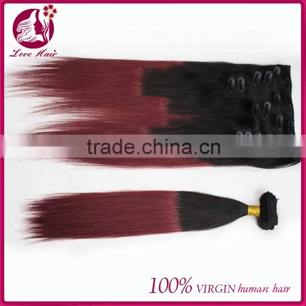 Wholesale Factory Price 10-30" Indian Human Hair Extension Clip in Hair Virgin Clip in Hair photo-6