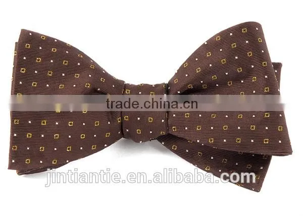 2016 New Design Custom Made Mens Jacquard Woven Polyester Bow Ties photo-4