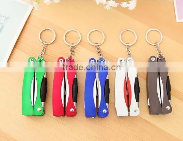 Foldable 3 in 1 Multifunctional Pen With Scissors and LED Flashlight photo-4