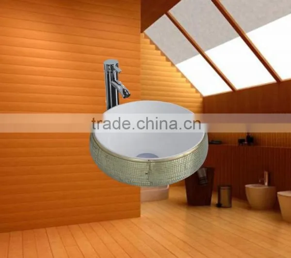 Fashion Designer Bathroom Porcelain House Ware Glass Wash Basins photo-3