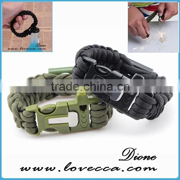 Men Bottle Opener Survival Paracord Bracelet Outdoor Emergency Bracelet photo-2
