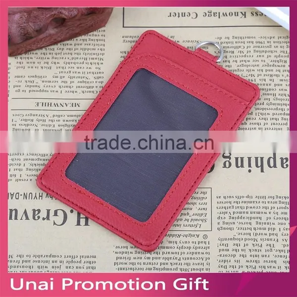 Hot Sale Card Holder Necklace Business ID Leather Badge photo-2
