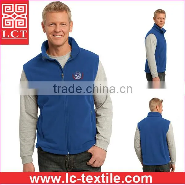 Supply 2015 Best Selling 13-ounce 100% Filament Polyester Embroidered Fleece Vest Featuring Zip-close Pockets(LCTU0041) photo-5
