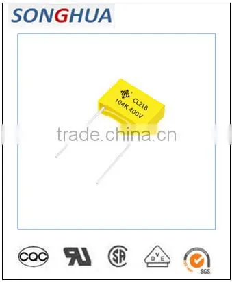 cl21b 104k 400v 100000pf polyester Metallized Polyester Film Capacitor STE capacitor