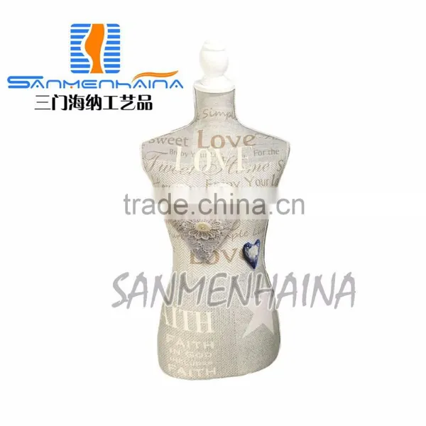 Heart and Button Printing Elastic Fabric Female Mannequin photo-4