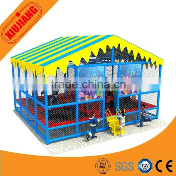 Professional Outdoor Garden Trampoline Park Jumping Kids With Safety Net photo-3