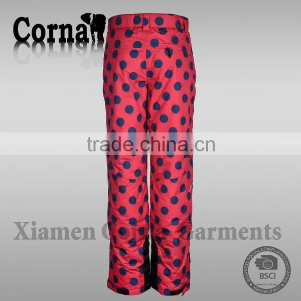 Promotional Winter Warming Heating 100% Polyester Windproof Waterproof Zipped Pocket Lady Pants Made in China photo-5