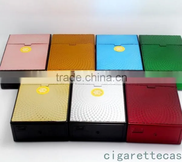 Plastic Cigarette Case for 20s Kind Size 85mm Cigarette Pack Holder With Gold Embossed Sticker photo-2