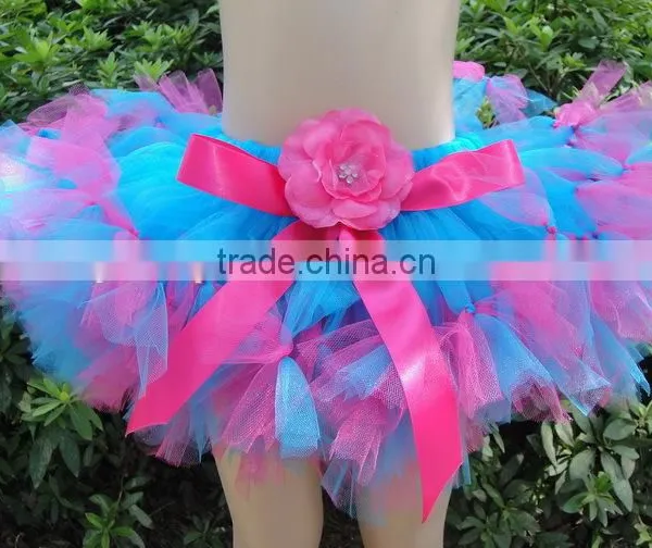 Hot Sale Baby Handmade Pettiskirts Hand Weave Pettiskirts Tutu Dress With Flower Design photo-3