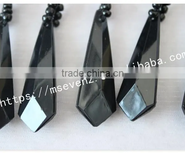 High Quality 8cm Width Black Handmade Wholesale Rhinestone Trim Fringes photo-5