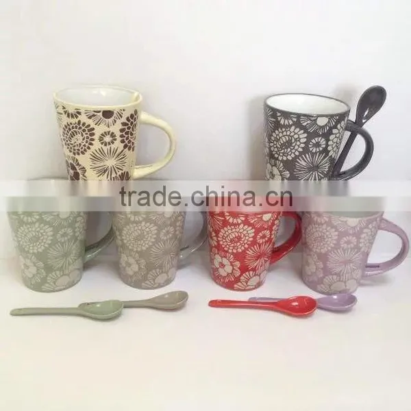 Wholesale Good Quality Ceramic Mugs Cups ,glazed Color Hot Selling,custom Logo Designs,many Designs With Color Box photo-2