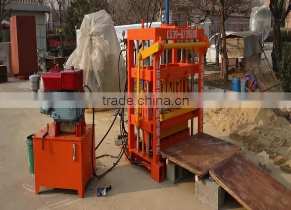 Shengya QT4-30 Diesel Power Baking-free Concrete Block Making Machines Small Scale Industries in India Images China Product photo-3
