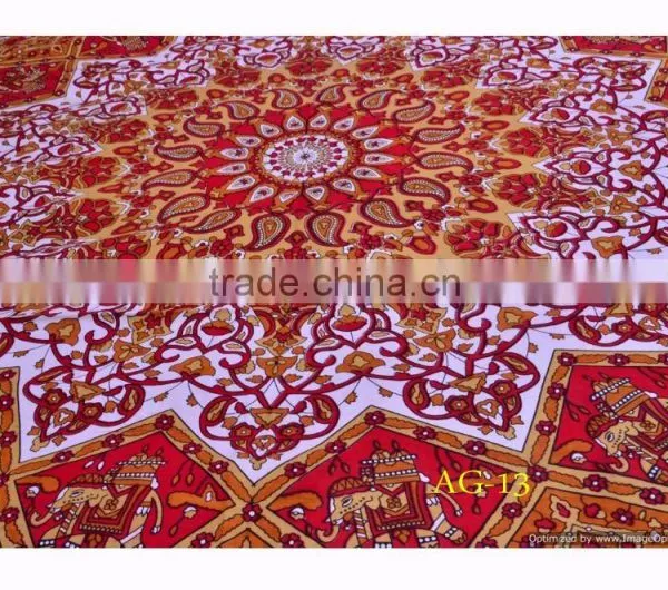 Tapestry Twin Bedspread Cotton Printed Single Dorm Bed Cover Manufacturing Tapestries India Exporter Wall Decor photo-3