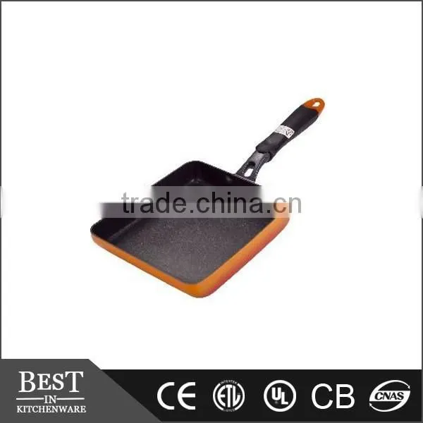 Orange Non Stick Japanese Egg Frypan Japanese Wear Sticky Bottom Jade Son Burn