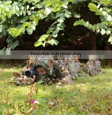 3D Military Hunting Bird Watching Ghillie Sniper Suit Archery Suit Bionic Leafy Camouflage Set Clothes photo-5
