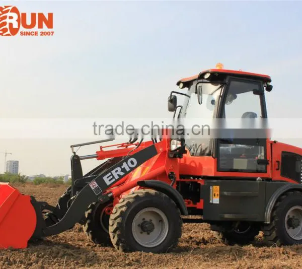 2015 New Design Everun 1.0 Ton Small Agricultural Machine Mini Wheel Loader With Sweeper photo-5